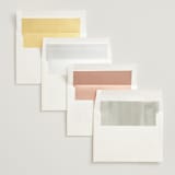 "Villa" - Wedding Invitations in Leaf by Kristie Kern - Envelope Liner Options