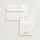 "Villa" - Wedding Invitations in Leaf by Kristie Kern - Invitation with Envelope