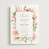"Lush" - Wedding Invitations in Blush by Susan Moyal - Front