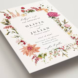 "Lush" - Wedding Invitations in Magenta by Susan Moyal - Detail