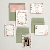 "Lush" - Wedding Invitations in Blush by Susan Moyal - Invitation Suite