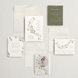 "Sweeping Vine" - Wedding Invitations in Porcelain by Itsy Belle Studio - Invitation Suite