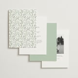 "Monogramed Arch" - Wedding Invitations in Mojito by Susan Moyal - Back of Card Options