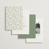 "Monogramed Arch" - Wedding Invitations in Sage by Susan Moyal - Back of Card Options