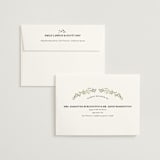 "Monogramed Arch" - Wedding Invitations in Sage by Susan Moyal - FREE Recipient Addressing