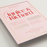 "News!" - Wedding Invitations in Strawberry by Claudia Orengo - Detail