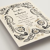 "Santa Catalina" - Wedding Invitations in Ink Wash by Ani Somi - Detail