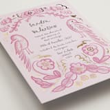 "Santa Catalina" - Wedding Invitations in Berry Pink by Ani Somi - Detail