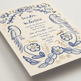 "Santa Catalina" - Wedding Invitations in Marseille Bleu by Ani Somi - Detail