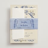 "Santa Catalina" - Wedding Invitations in Marseille Bleu by Ani Somi - Assembled with Belly Band