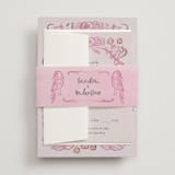 "Santa Catalina" - Wedding Invitations in Berry Pink by Ani Somi - Assembled with Belly Band
