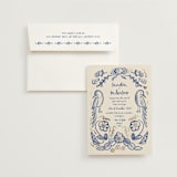 "Santa Catalina" - Wedding Invitations in Marseille Bleu by Ani Somi - Invitation with Envelope