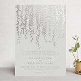 "Cascade" - Wedding Invitations in Mist by Lori Wemple - Front