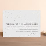 "Thrilling" - Wedding Invitations in Snow by Design Lotus - Front