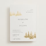 "Vista" - Wedding Invitations in Fallen Snow by Robin Ott - Front