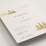 "Vista" - Wedding Invitations in Fallen Snow by Robin Ott - Detail