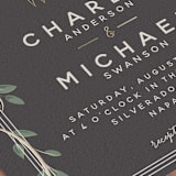 "Garden Blooms" - Wedding Invitations in Ivory by Susan Moyal - Close-Up