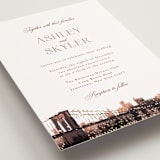 "Brooklyn Bridge" - Wedding Invitations in Chiffon by Cass Loh - Detail
