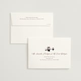 "Brooklyn Bridge" - Wedding Invitations in Chiffon by Cass Loh - FREE Recipient Addressing