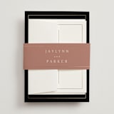 "Warm affection" - Wedding Invitations in Evening by Stacey Meacham - Assembled with Belly Band