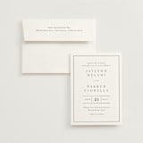 "Warm affection" - Wedding Invitations in Cotton by Stacey Meacham - Invitation with Envelope