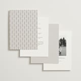 "Floral Type Arch" - Wedding Invitations in Linen by Baumbirdy - Back of Card Options