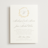 "Romantic Wreath" - Wedding Invitations in Chantilly by Wildfield Paper Co - Front