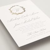 "Romantic Wreath" - Wedding Invitations in Chantilly by Wildfield Paper Co - Detail
