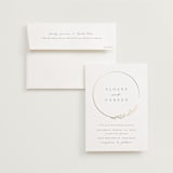 "Branched" - Wedding Invitations in Chiffon by Brianne Larsen - Invitation with Envelope