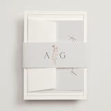 "kouignette" - Wedding Invitations in Chiffon by chocomocacino - Assembled with Belly Band