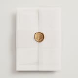 "kouignette" - Wedding Invitations in Chiffon by chocomocacino - Assembled with Vellum Wrap and Wax Seal