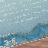 "Sea Crest" - Wedding Invitations in Turquoise by Kaydi Bishop - Close-Up