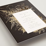 "Garden" - Wedding Invitations in Mahogany by Leah Bisch - Detail