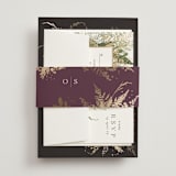 "Garden" - Wedding Invitations in Mahogany by Leah Bisch - Assembled with Belly Band