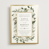 "Classic Love" - Wedding Invitations in Vanilla by Susan Moyal - Front