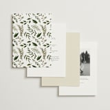 "Classic Love" - Wedding Invitations in Vanilla by Susan Moyal - Back of Card Options