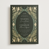"Embellished" - Wedding Invitations in Lily by Jen Owens - Front