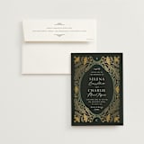 "Embellished" - Wedding Invitations in Buttercup by Jen Owens - Invitation with Envelope