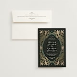 "Embellished" - Wedding Invitations in Lily by Jen Owens - Invitation with Envelope