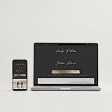 "Panache" - Wedding Invitations in Onyx by Kristie Kern - FREE Wedding Website