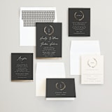 "Panache" - Wedding Invitations in Onyx by Kristie Kern - Invitation Suite
