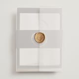 "Panache" - Wedding Invitations in Onyx by Kristie Kern - Assembled with Vellum Wrap and Wax Seal