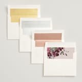 "Fleur" - Wedding Invitations in Blush by Lori Wemple - Envelope Liner Options