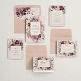 "Fleur" - Wedding Invitations in Blush by Lori Wemple - Invitation Suite
