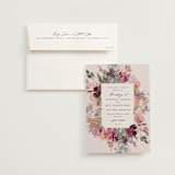 "Fleur" - Wedding Invitations in Blush by Lori Wemple - Invitation with Envelope