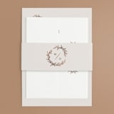 "Tradition" - Wedding Invitations in Almond by Leah Bisch - Assembled