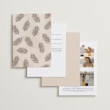 "Jasmine" - Wedding Invitations in Dusk by Susan Moyal - Back of Card Options