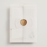 "Jasmine" - Wedding Invitations in Dusk by Susan Moyal - Assembled with Vellum Wrap and Wax Seal