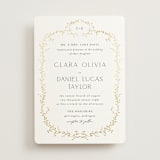 "Delicate Vine" - Wedding Invitations in Alabaster by Susan Moyal - Front