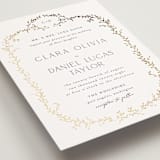 "Delicate Vine" - Wedding Invitations in Alabaster by Susan Moyal - Detail